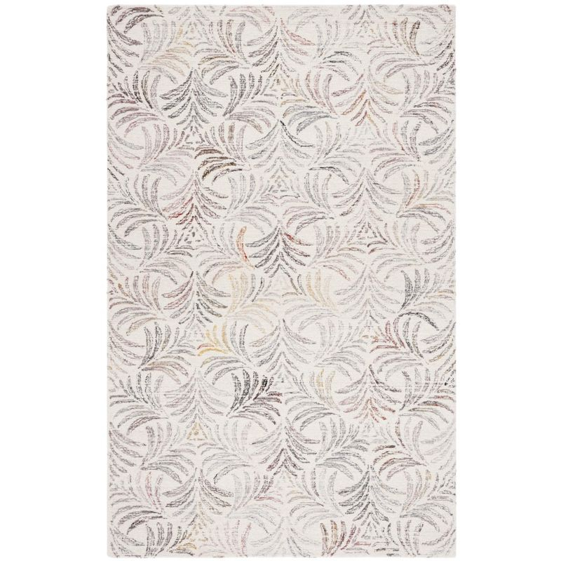 Jardin JAR728 Hand Tufted Area Rug - Ivory/Red - 4'x6' - Safavieh