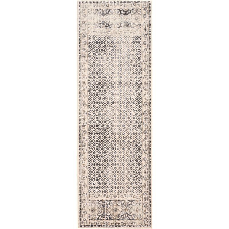Kano Transitional Distressed Ivory/Taupe/Gray Area Rug