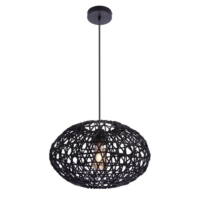 Craftmade Lighting 1 - Light Pendant in  Flat Black