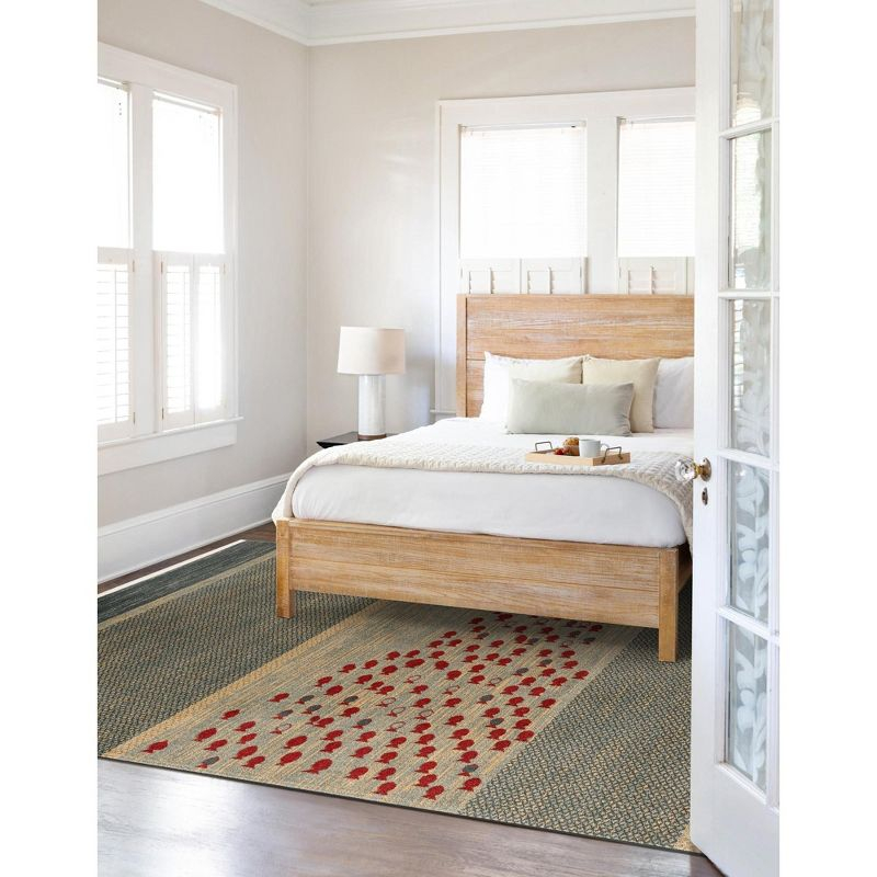 Unique Loom Fars Collection Area Rug - Jordan (5' 1" x 8' Rectangle Blue/Light Blue)
