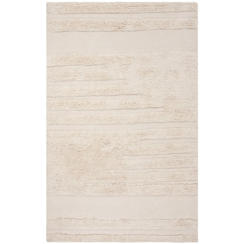 Kenya KNY951 Hand Knotted Area Rug - Ivory - 6'x9' - Safavieh