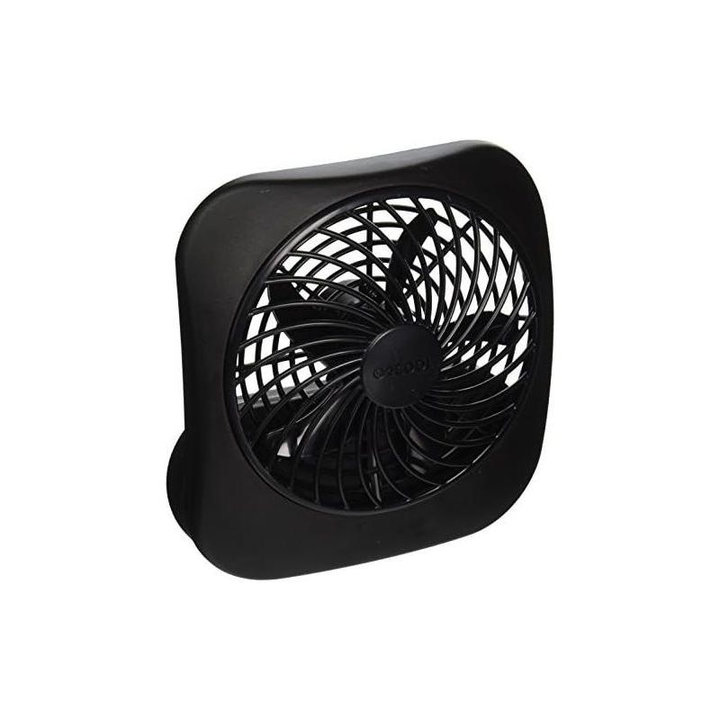 O2COOL Treva 5 Inch Battery Powered Portable Desk Fan - Black