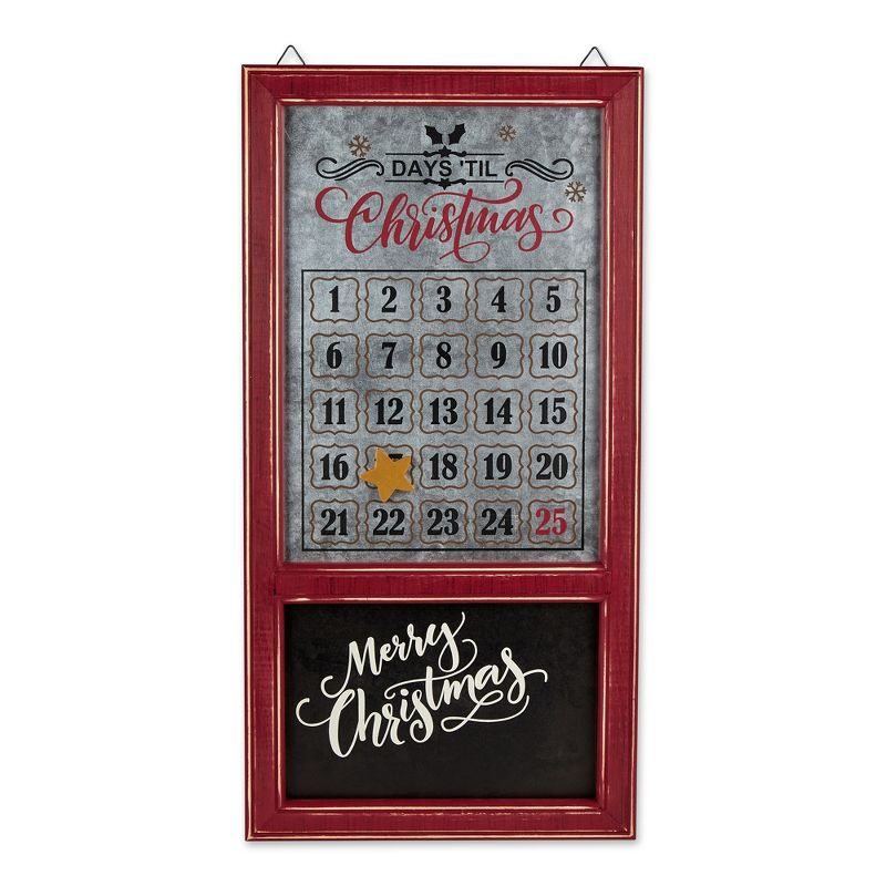 Design Imports Chalkboard And Galvanized Days Til Christmas Calendar