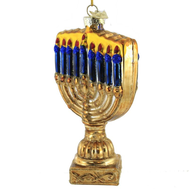 Noble Gems 5.0 Inch Menorah Celebration Lights Tabernacle Tree Ornaments