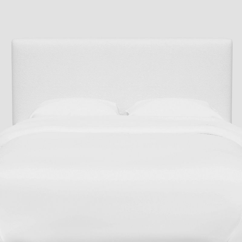 King Olivia Headboard in Velvet White - Threshold™: Pine Frame, Modern Rectangular Design
