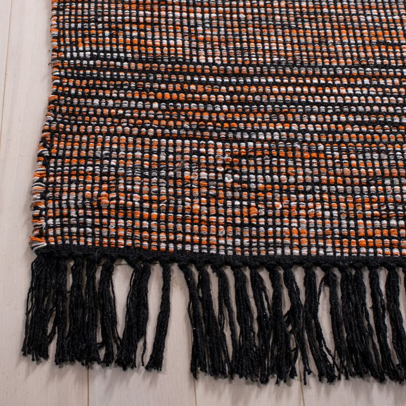 Montauk MTK620 Hand Woven Area Rug - Orange/Black - 6'x9' - Safavieh.