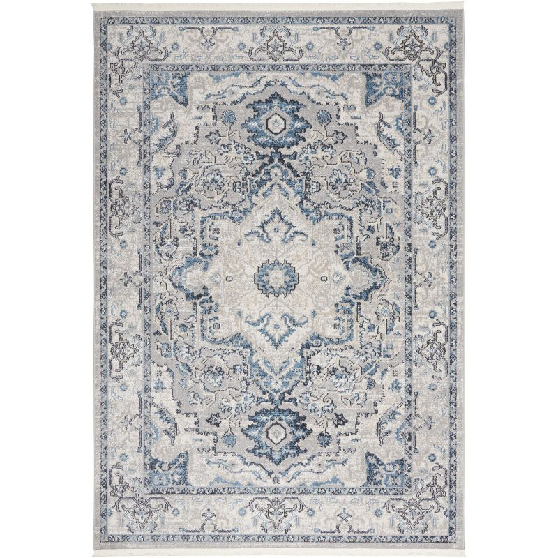 Nourison Geneva Medallion Bordered Indoor Rug