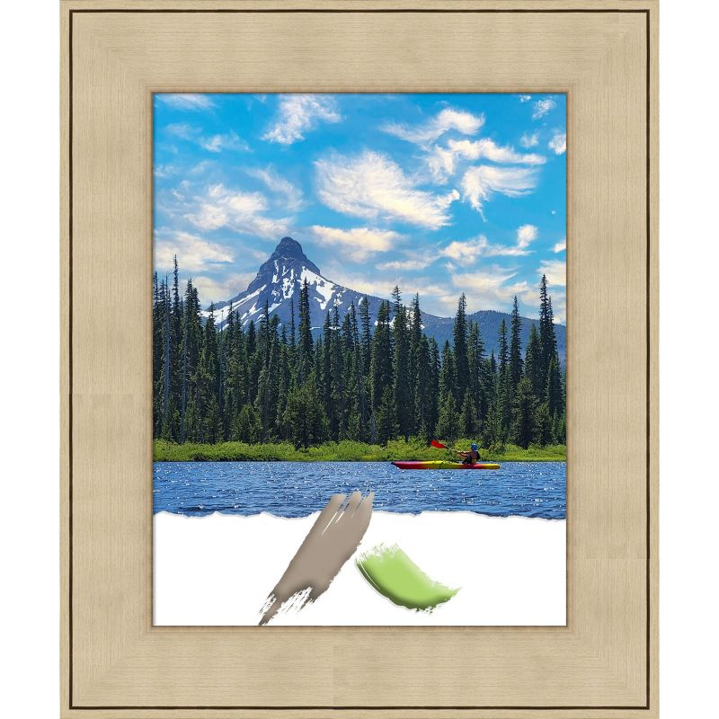 Amanti Art Classic Honey Silver Picture Frame Opening Size 11x14 in.