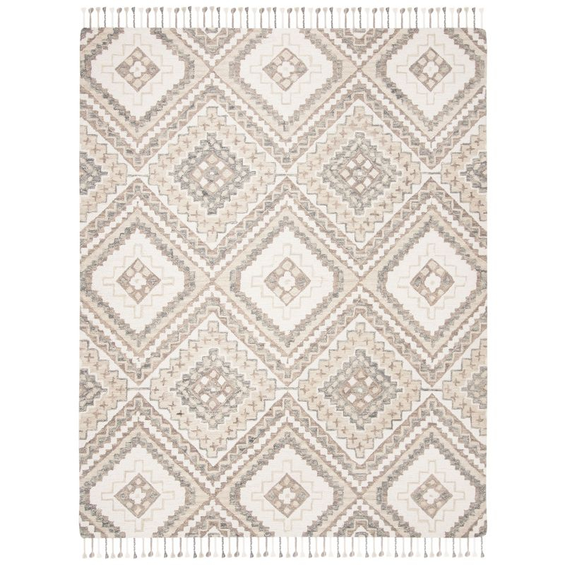 Aspen APN250 Hand Tufted Area Rug - Taupe/Ivory - 8' X 10' - Safavieh.