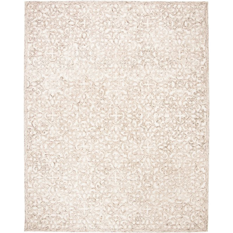Trace TRC103 Hand Tufted Indoor Area Rug - Brown/Ivory - 9'x12' - Safavieh