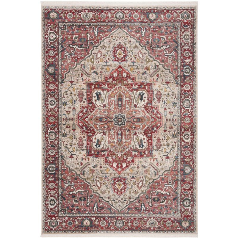 Vintage Persian VTP479 Power Loomed Indoor Accent Rug - Red/Ivory - 3'x5' - Safavieh