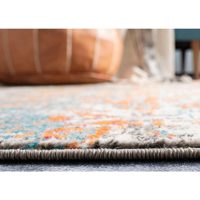 Madison MAD460 Power Loomed Indoor Area Rug - Grey/Pink - 6'7"x6'7" - Safavieh