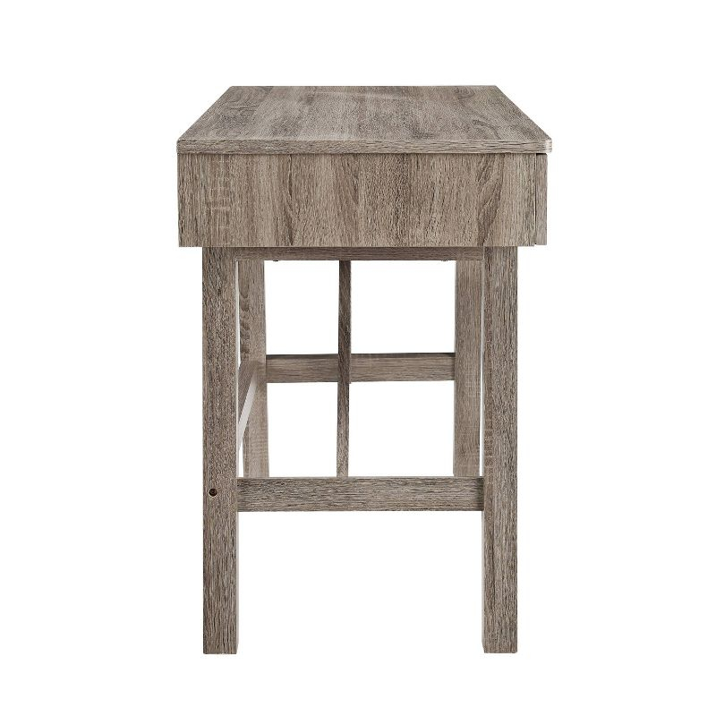 Tracey Transitional Writing Desk with Drawer Gray - Linon