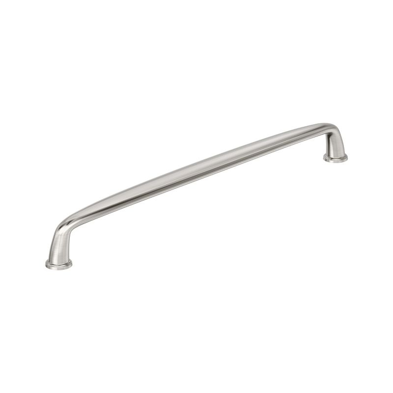 Amerock Kane 10-1/16 inch (256mm) Center-to-Center Satin Nickel Cabinet Pull