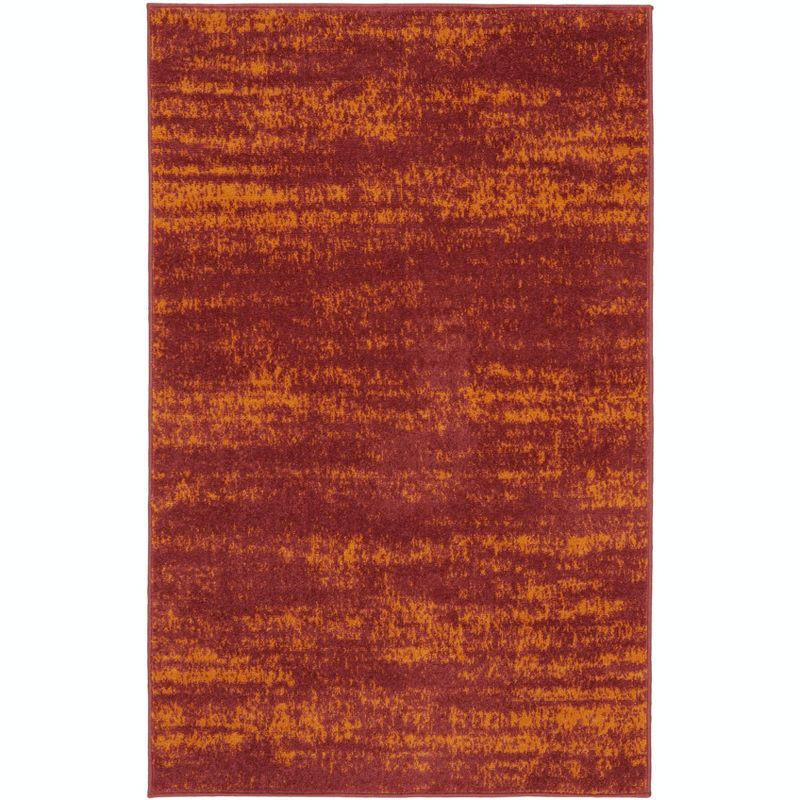 Nourison Essentials 3' x 5' Red Modern Indoor/Outdoor Rug
