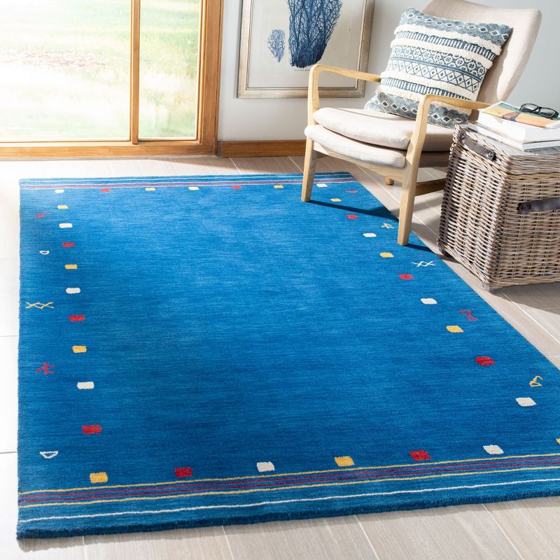 Himalaya HIM563 Handmade Area Rug - 8'x10' - Blue - Safavieh