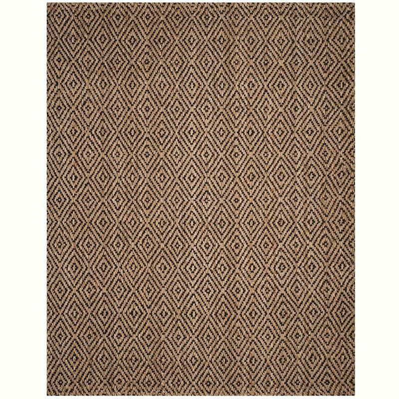 Natural Fiber NF181 Hand Woven Indoor Area Rug - Natural/Black - 8'x10' - Safavieh.