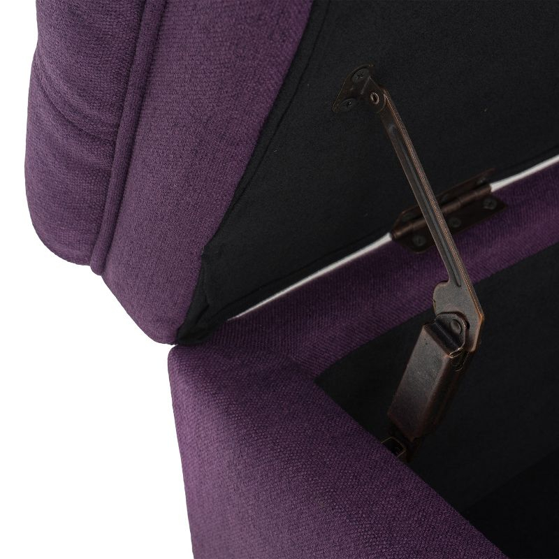 Juliana Storage Ottoman Purple - Christopher Knight Home