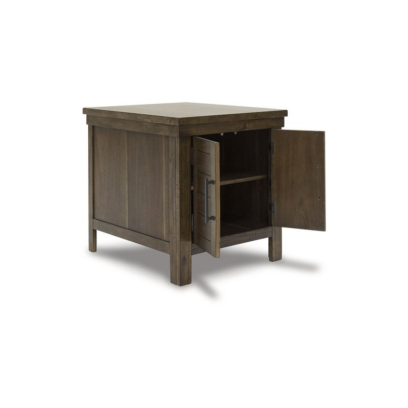 Signature Design by Ashley Casual Moriville End Table, Grayish Brown