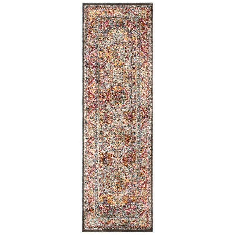 Luxor LUX322 Power Loomed Runner Rug - Ivory/Fuchsia - 2'2"x7' - Safavieh.