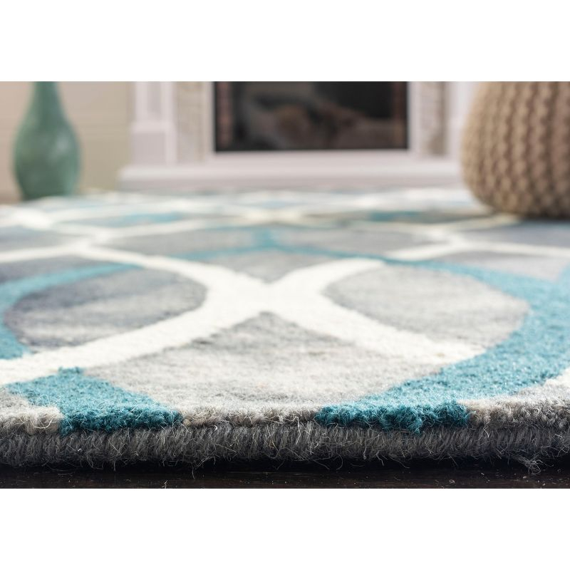 Dip Dye DDY534 Hand Tufted Accent Rug - Grey/Ivory Blue - 2'x3' - Safavieh.