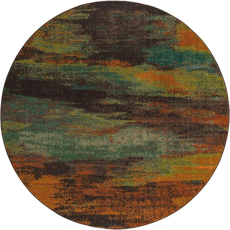 Unique Loom 8' 0 x 8' 0 Jardin Lilly Multi Area Rug