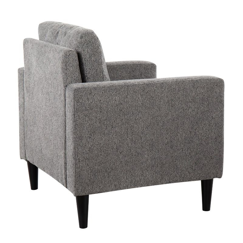 Wendy Accent Chair Gray/Black - Lumisource: Plush Upholstery, Contemporary Design, Bedroom & Den