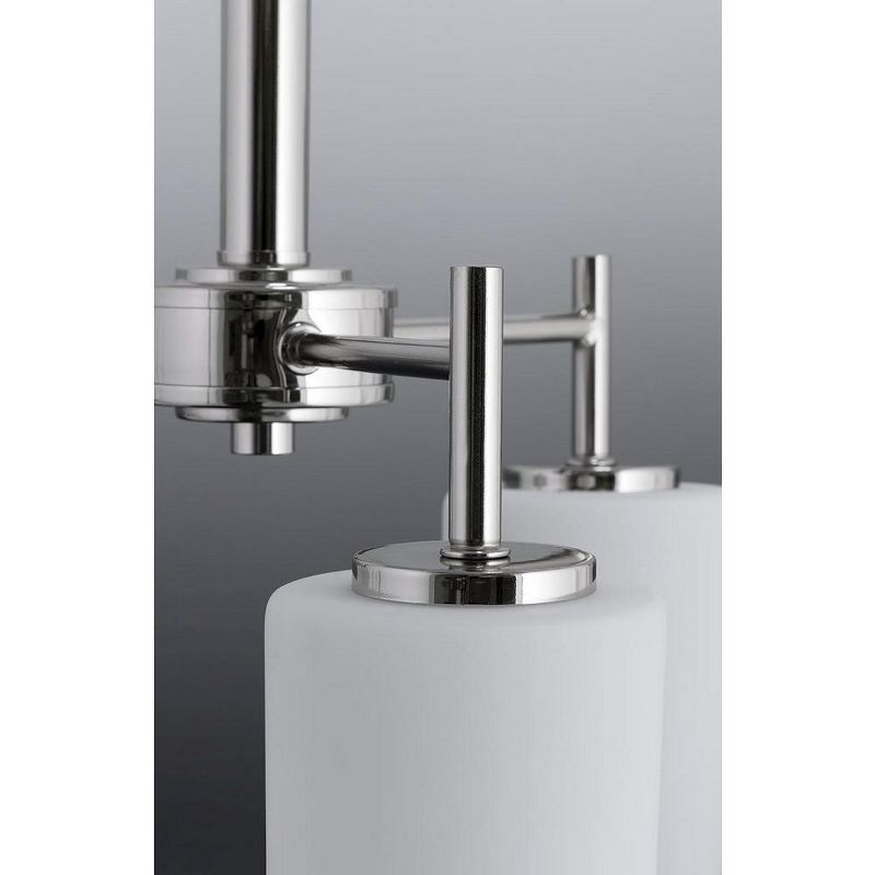 Progress Lighting Replay 1-Light Bath & Vanity, Brushed Nickel, Porcelain, Up/Down Mounting, Shade Included