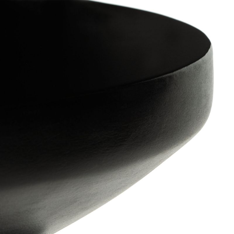 Benaya Concrete Accent Stool - Indoor/Outdoor - VNN1032 - Black - Safavieh