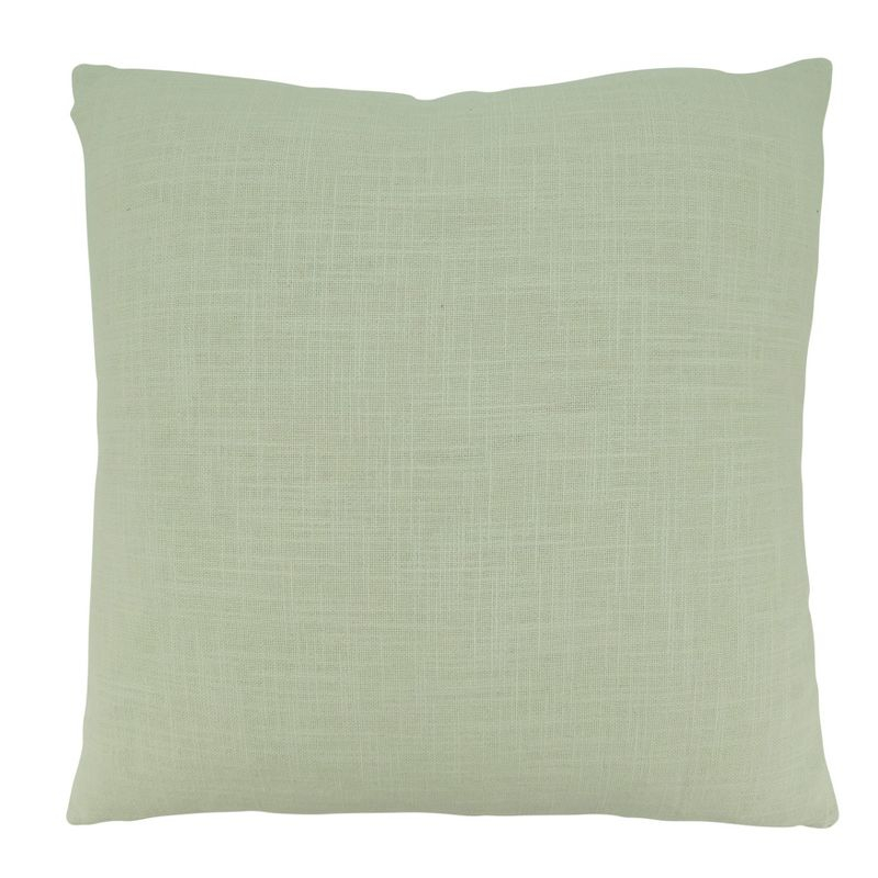 Saro Lifestyle Band Design Throw Pillow with Down Filling, 20", Beige