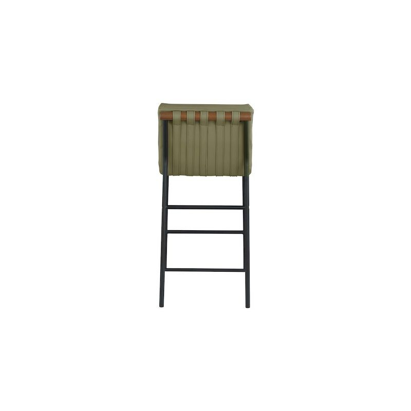 Meridian Furniture,Burke Green Vegan Leather Counter Stool