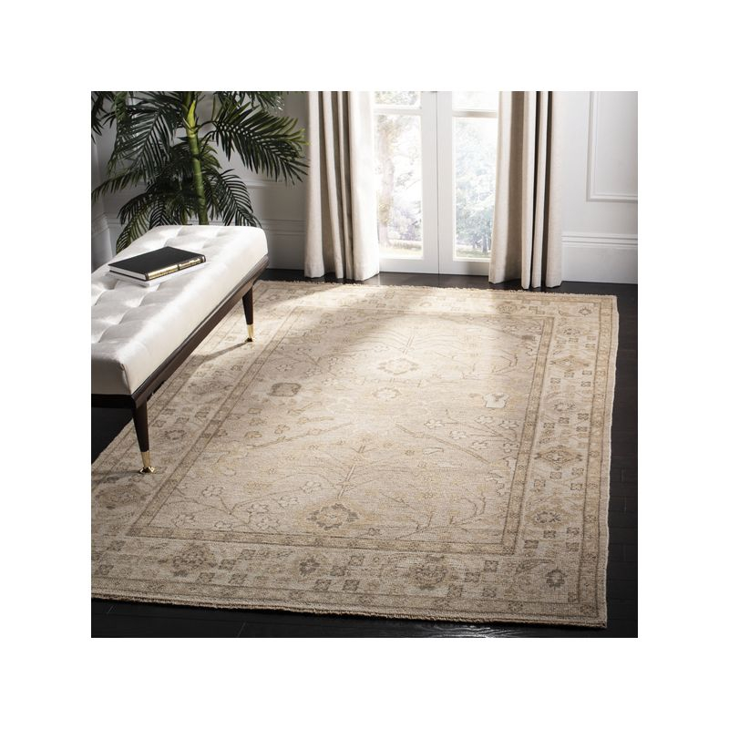 Izmir IZM134 Hand Knotted Area Rug - Gold/Ivory - 9'x12' - Safavieh