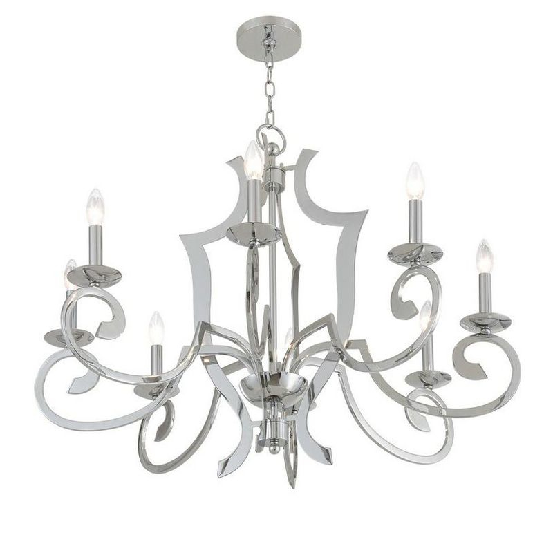 Livex Lighting Aldrich 8 - Light Chandelier in  Polished Chrome