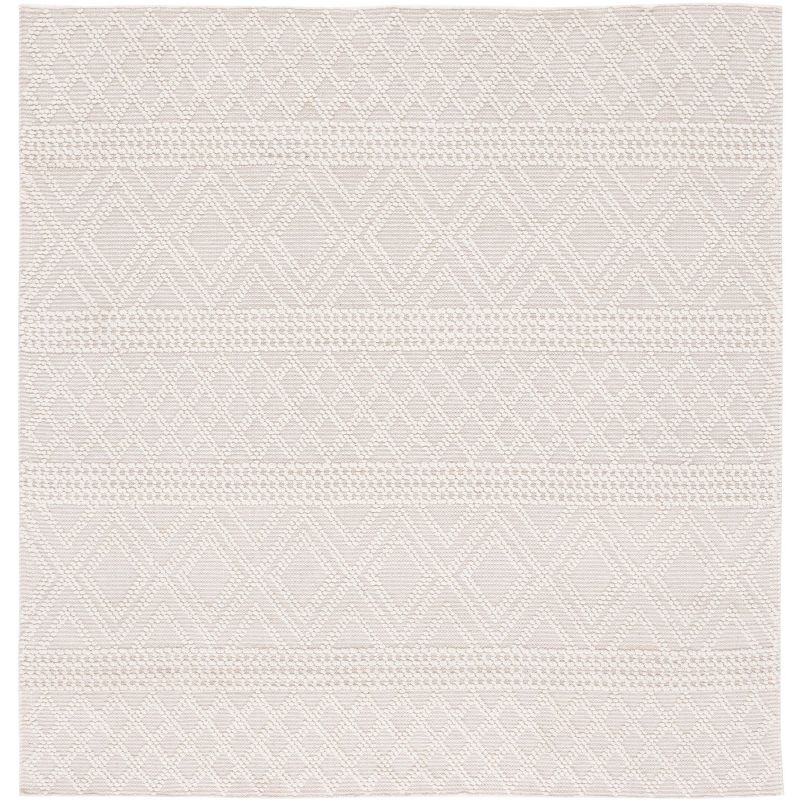 Vermont VRM211 Hand Woven Area Rug - Ivory - 3'x3' - Safavieh.