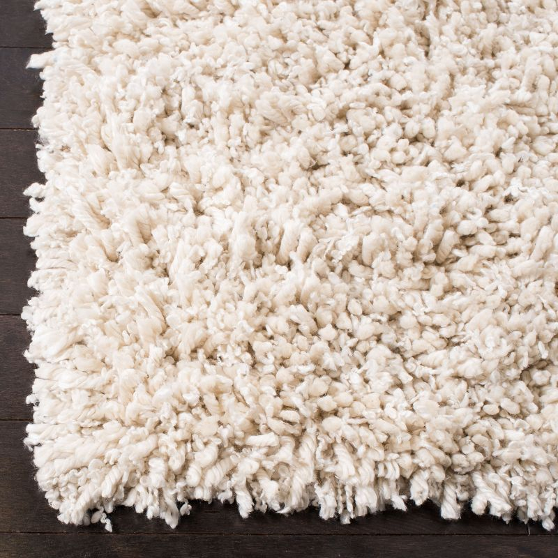 Sheep Shag SSG212 Hand Woven Area Rug - Ivory - 8'x10' - Safavieh.