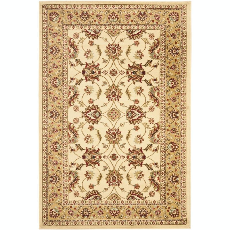 Lyndhurst LNH553 Power Loomed Area Rug - Ivory/Beige - 4'x6' - Safavieh