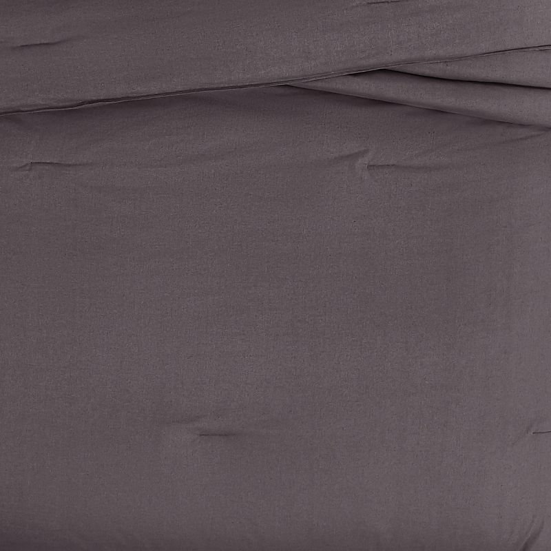 Brooklyn Loom 3pc King Flax Linen Comforter Set Charcoal