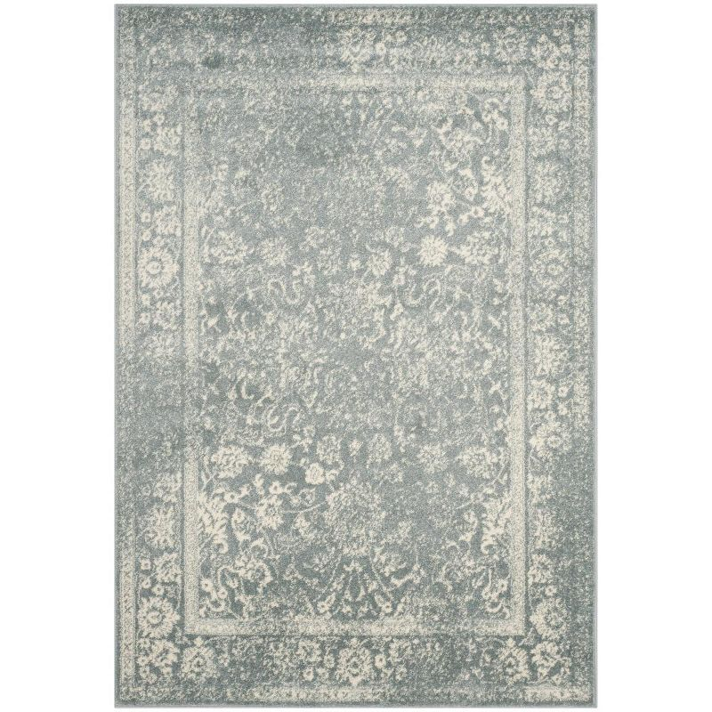 Adirondack ADR109 Machine Made Indoor Area Rug - Slate/Ivory - 6'x9' - Safavieh
