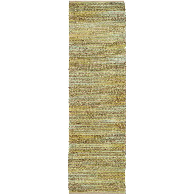 Cape Cod CAP851 Woven Indoor Runner Rug - Green - 2'3"x8' - Safavieh