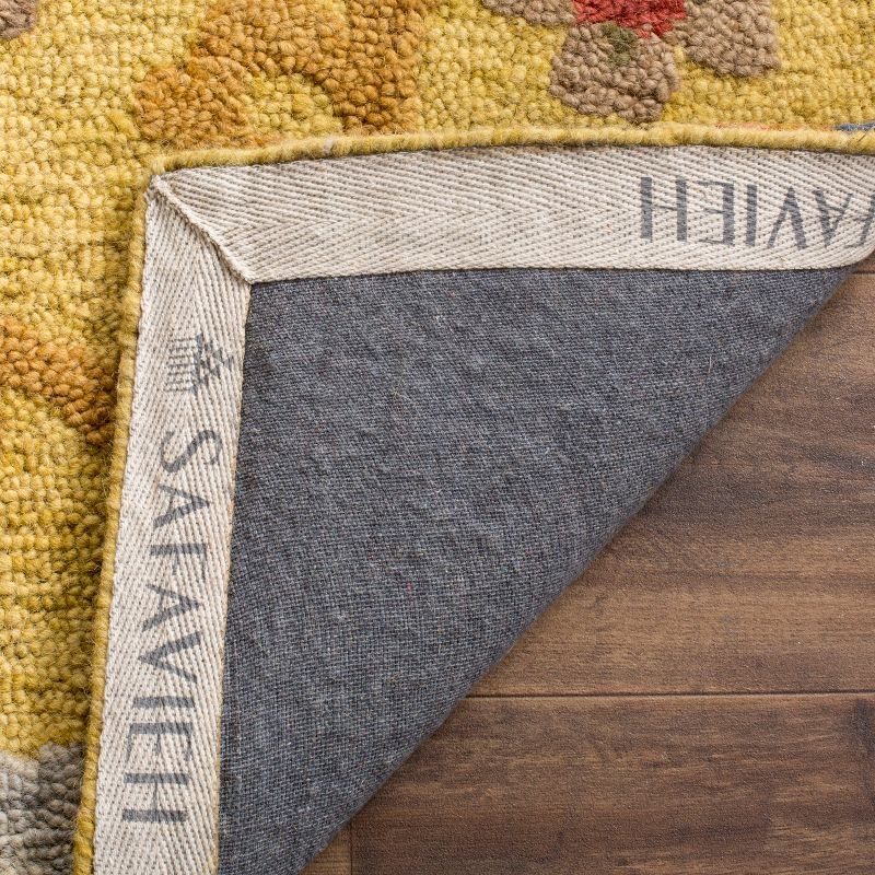 Blossom BLM401 Hand Tufted Area Rug - Gold/Multi - 6'x9' - Safavieh.