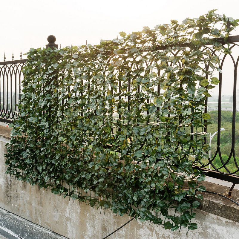 Costway 59''x95'' Faux Ivy Leaf Decorative Privacy Fence Screen Artificial Hedge Fencing