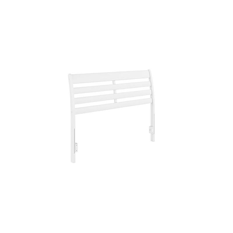 AFI Furnishings Savannah Full Solid Wood Headboard with Attachable Charger in White