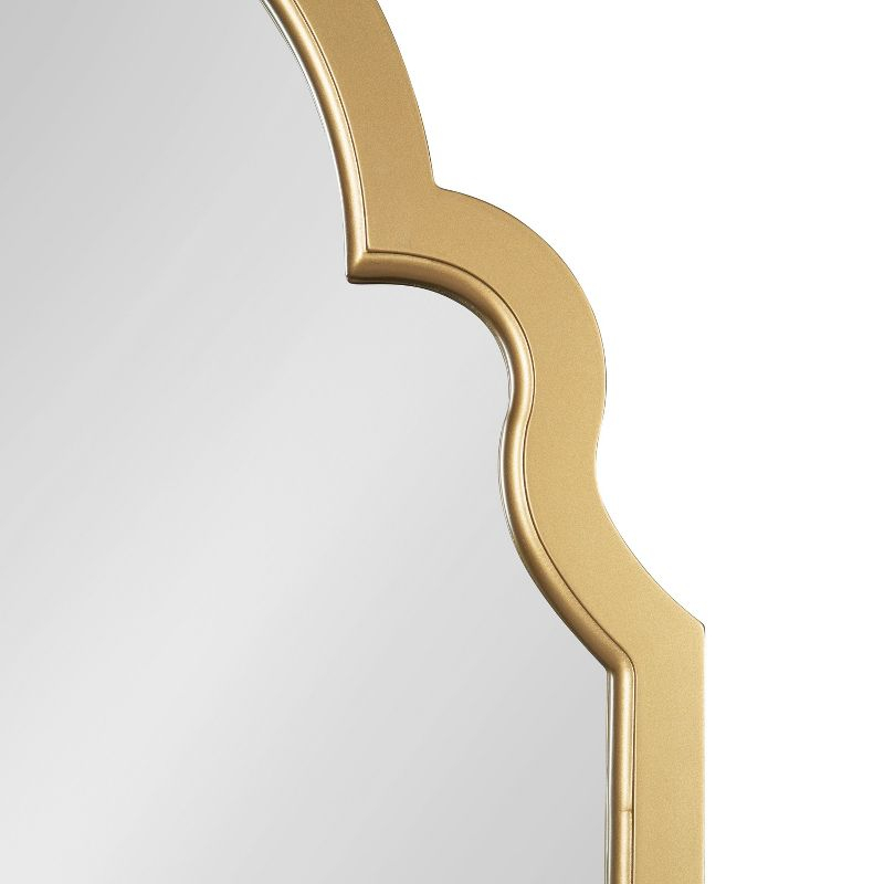 Kate and Laurel Hogan Arch MDF Full Length Mirror, 24x48, Gold