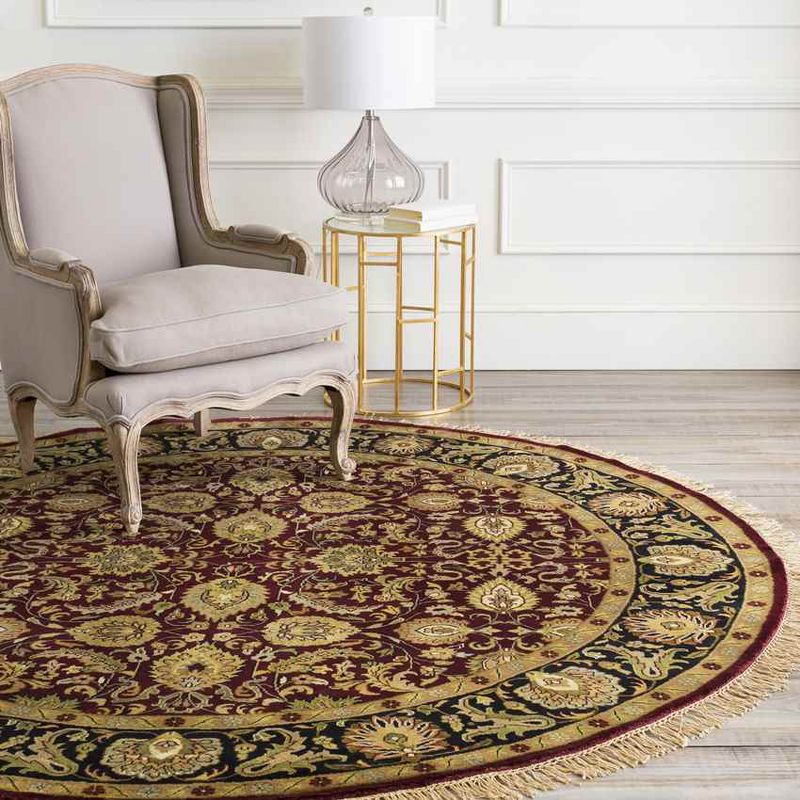 Mark & Day Walthourville 5'6"x8'6" Rectangle Knotted Indoor Area Rugs Red/Tan