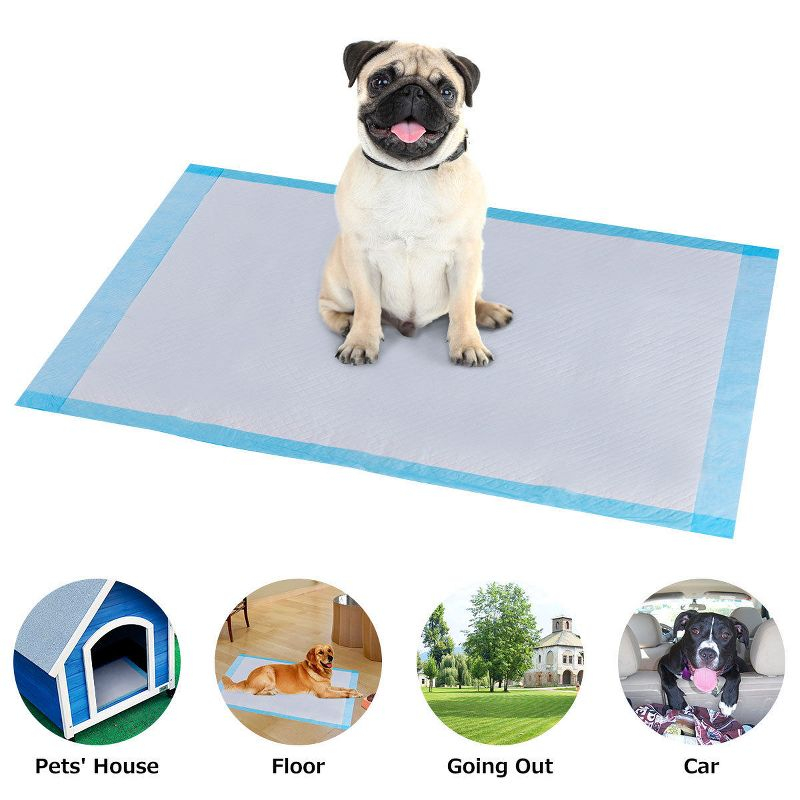 Costway 100 PCS 30''x 36'' Puppy Pet Pads Dog Cat Wee Pee Piddle Pad training underpads