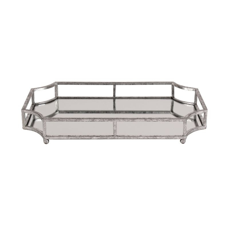 Kate and Laurel Ciel Tray, 12x18, Silver