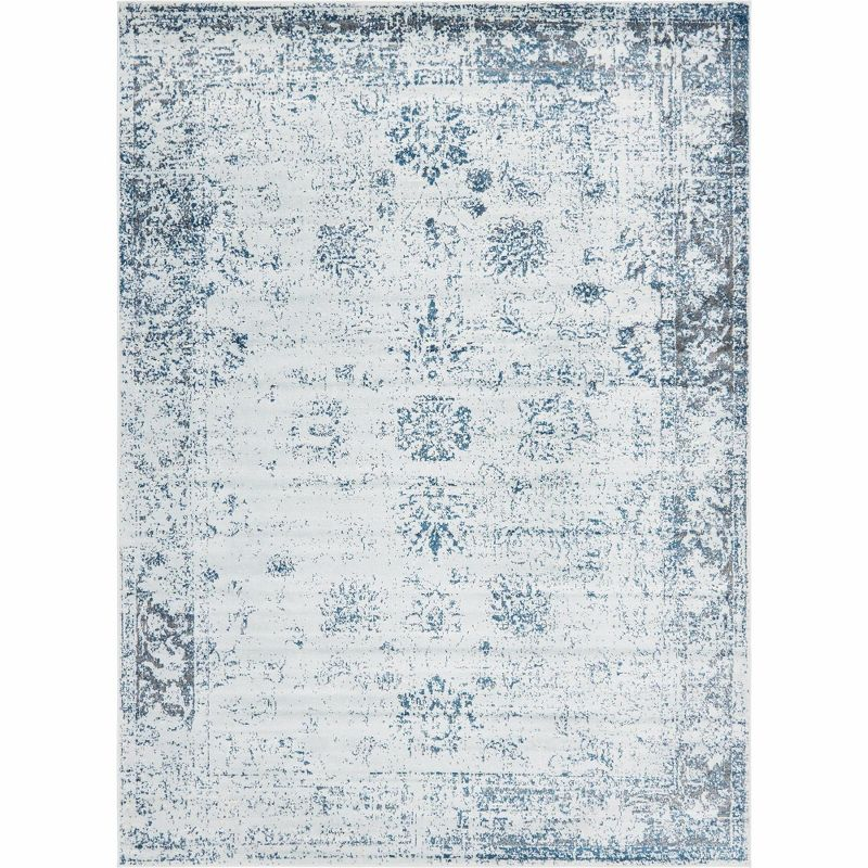 Unique Loom 8' 0 x 11' 0 Sofia Casino Light Blue Area Rug