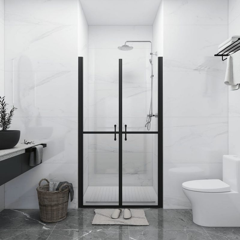 35.8'' - W x 74.8'' H Double Sliding Door Framed Shower Door with