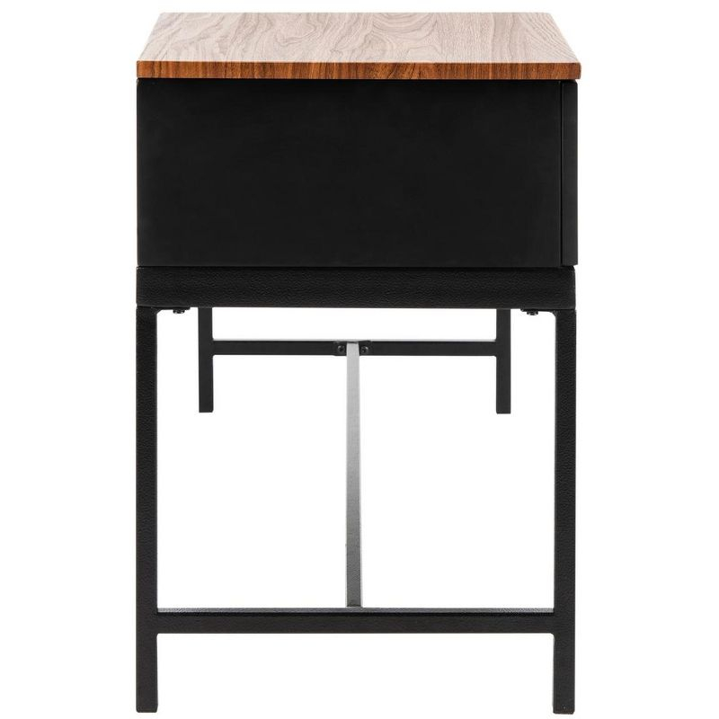 Maruka Bench with Storage - Brown/Grey - Safavieh