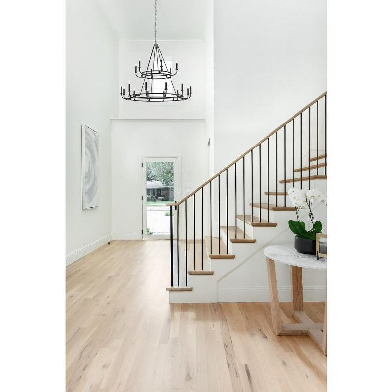 Crystorama Lighting Bailey 18 - Light Chandelier in  Matte Black